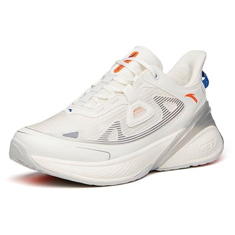 Anta C37 2.0 Su Running Series Soft Sole Running Shoes Men Sneakers Ivory-White 112135530R-1