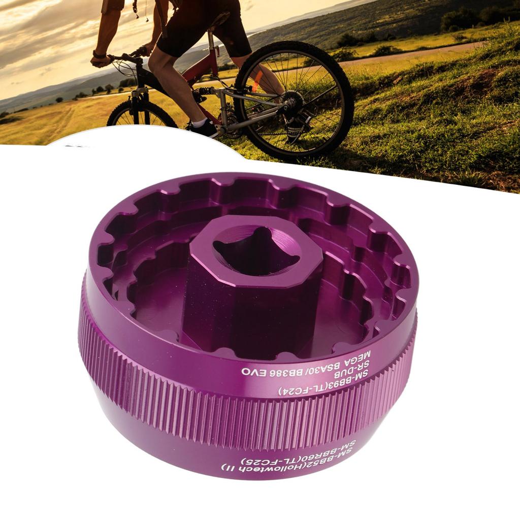 ZTTO Bike 5 in 1 Multifunction for BB9000 BBR60 BSA30 FSA386 Bottom Bracket Cup Tool BBT1purple