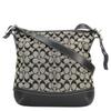 Used Shoulder Bag Signature 9349 Canvas/leather Black Gray Casual