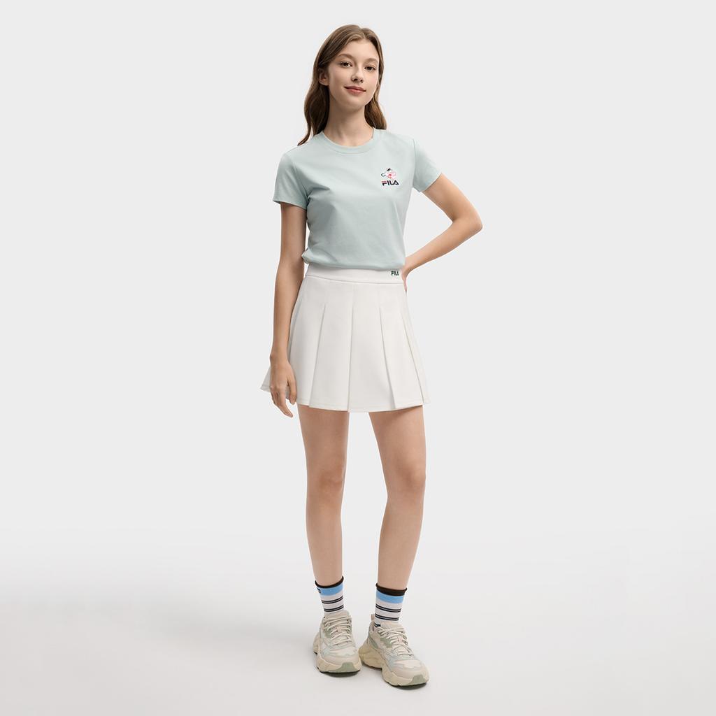 Fila Original Surf Balloon T Classic Simple Embroidered Logo Cat Retro Sports Casual Versatile Comfortable Short Sleeve T-Shirt F51W619101FLG