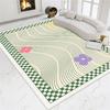 Modern Simple Chessboard Living Room Rugs Flower Girl Carpets Home Decoration Bedroom Carpet Large Area Carpets For Living Room
