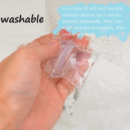 PHCOMRICH Tongue Mouthpiece, Anti-Snoring Aid for Sleep Apnea, Improves Sleep, Includes Case, Reusable