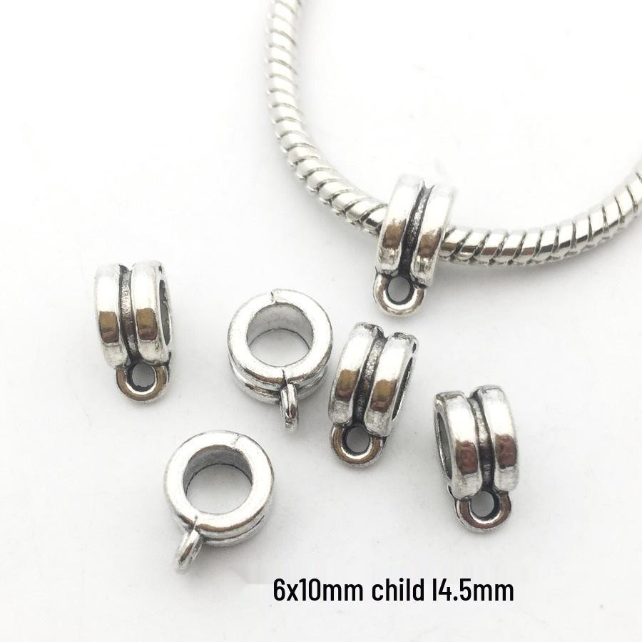 DIY Electroplated Jewelry Kit: Alloy Pendant Connector, Clasp, Jump Ring, Spacer Bead for Bracelets & Necklaces