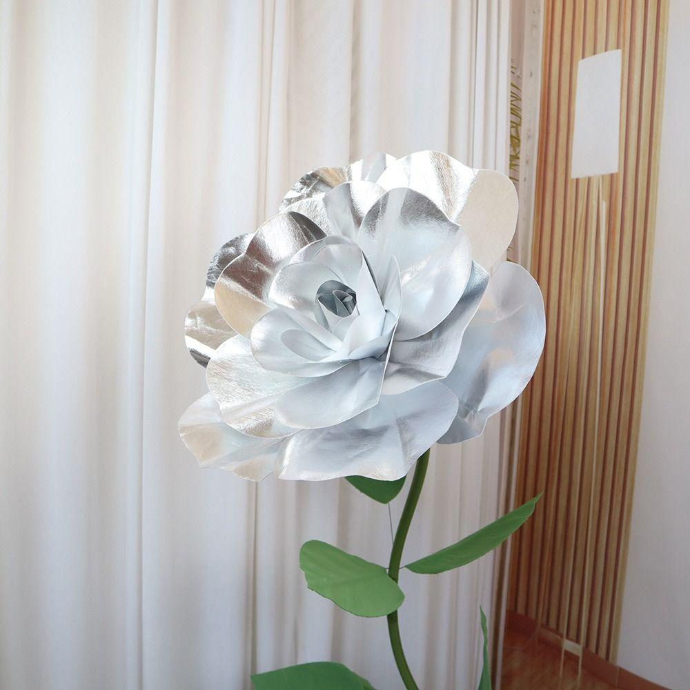 Fashion Fake Foam Rose 30/40/50cm Artificial Flowers New Giant Rose Flower Head