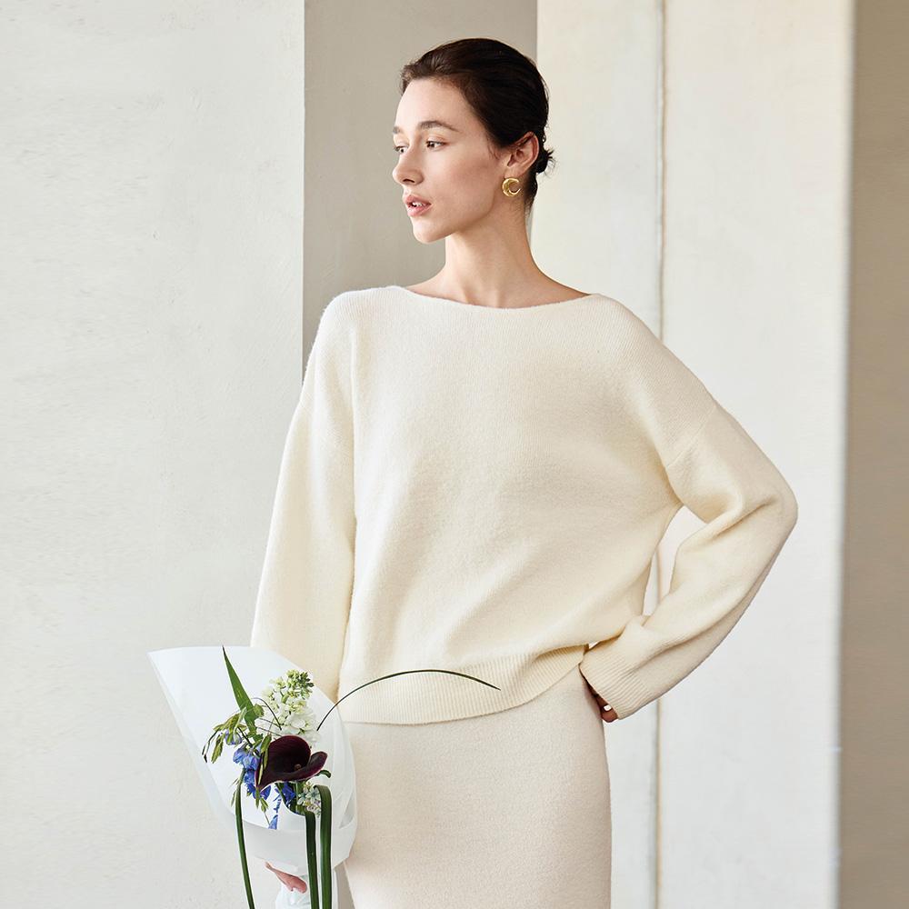 Waiwaiaiem Yy_Gentle Semi Loose Knit Sweater