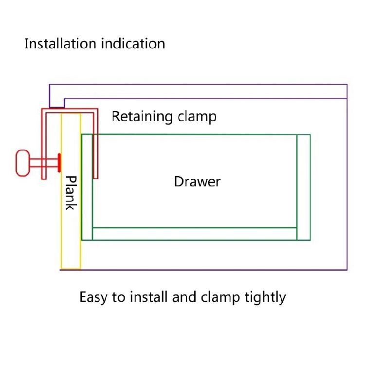 Drawer Front Installation Helper Woodworking Clamps for Attaching Drawer Panels