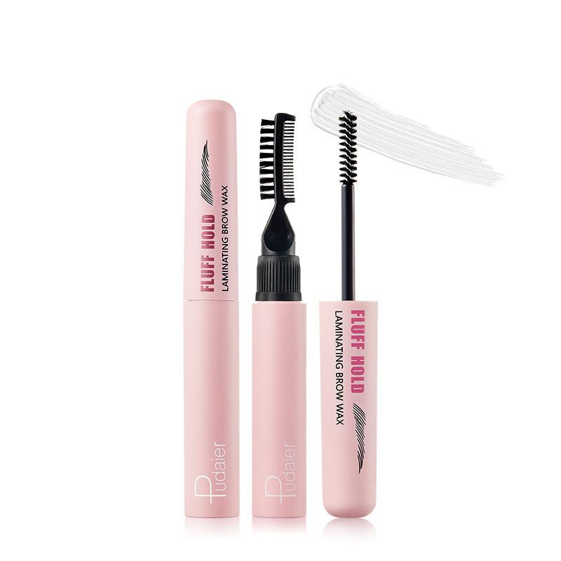 Natural 3D Eyebrow Gel with Dual-ended Brush, Brow Comb, Transparent Brow Gel for Shaping and Styling Eyebrows