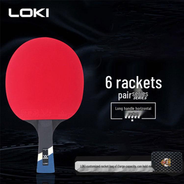 LOKI Paletă Tenis de Masă Thor Seria E6 - Antrenament Joc în Buclă & Atac Rapid, Început Ușor (7, 8, 9 Stele)