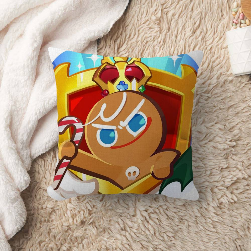 Cookie Run Kingdom Cushion Cover Car Throw Pillow Case For Sofa Car Christmas Gift Xcm Xcm