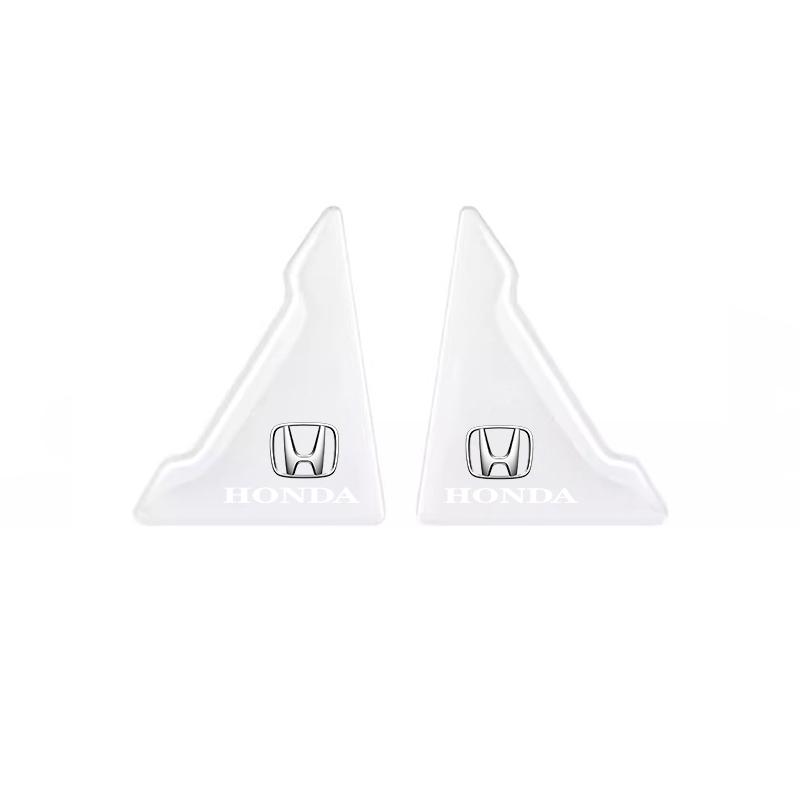 CJIFL1 2/4Pcs Silicone Car Door Corner Cover Anti-scratch Stickers For Honda Civic Fit Jazz Accord Pilot CRV Odyssey Passport City Shut