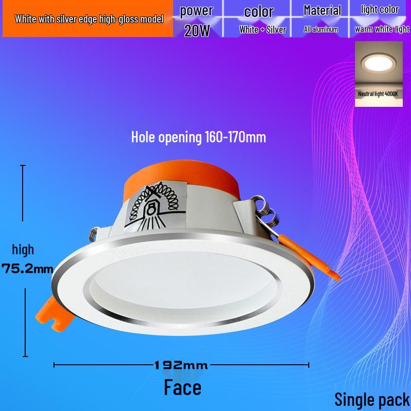 Foshan Recessed Ceiling Light: Living Room Downlight/Spotlight for Aisles and False Ceilings.