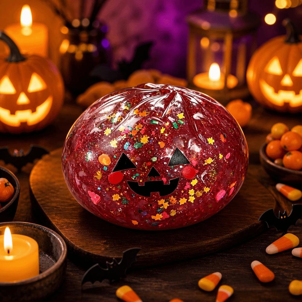 TPR Halloween Dumplings Blind Box Squeeze Toy Pumpkin Squeeze Decompression Dough Stress Relief