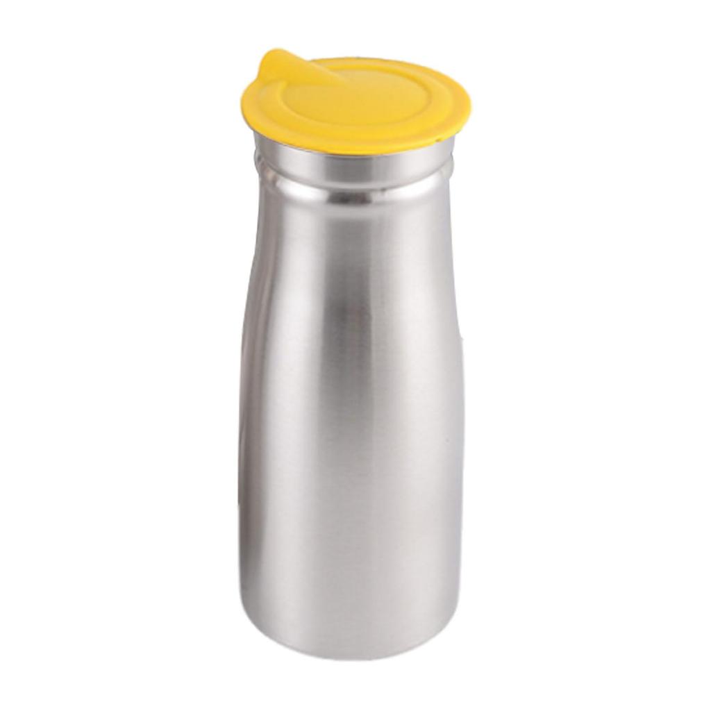 1000ml Stainless Steel Cold Water Pitcher Large Capacity Multifunctional Teapot Kettle for Home Restaurant Drinks Container