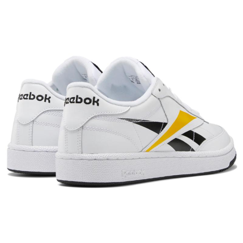 Reebok Club C Vector 'Black Toxic Yellow' Sneakers EF8839