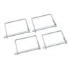 4PCS Trailer Coupler Pin Zinc Plated Iron Shaft Locking Hitch Pin Safety Coupler Pin 0.25in Diameter 2.76in Long
