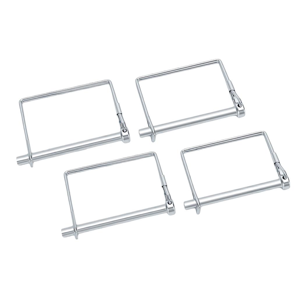 4PCS Trailer Coupler Pin Zinc Plated Iron Shaft Locking Hitch Pin Safety Coupler Pin 0.25in Diameter 2.76in Long