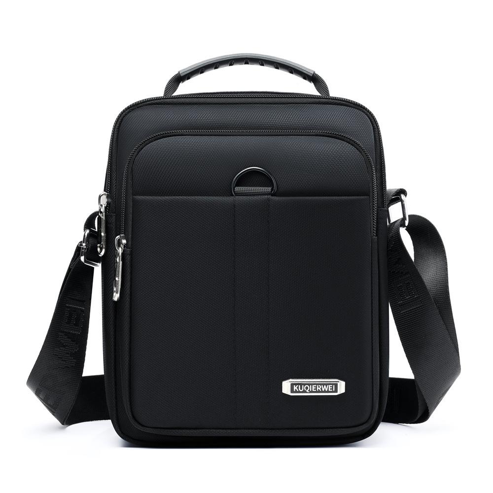 Mens Oxford Crossbody Bag Waterproof Business Shoulder Satchel Multi Pocket Travel Purse