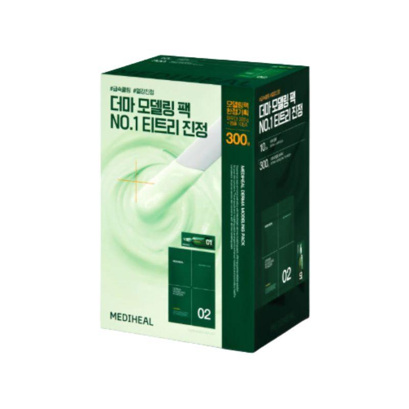 Mediheal Derma Modeling Pack Tea Tree Calming Treatment Mask Ampoule 10ea + Powder 300g 1