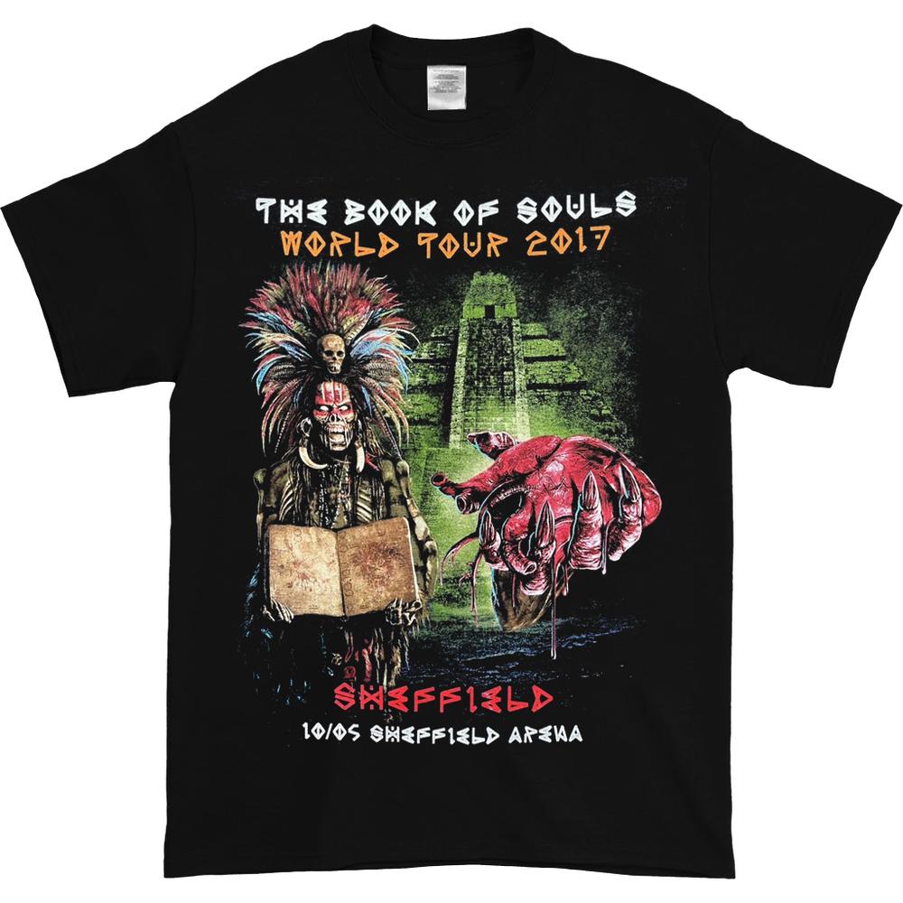 

Черная футболка унисекс Iron Maiden The Book Of Soul World Tour 2017
