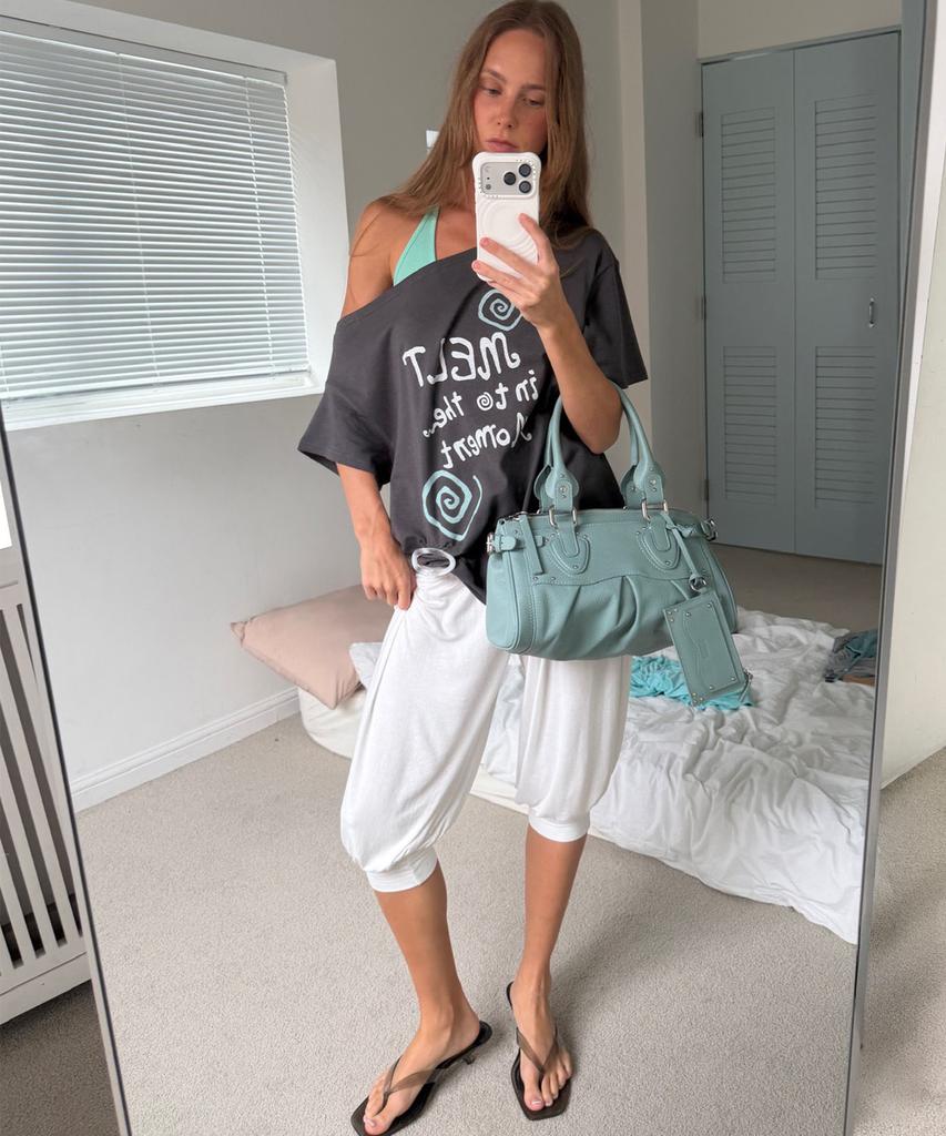 Asula Fold Harem Pants (Ivory)
