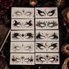 10 Pcs Waterproof Halloween Face Tattoo Realistic Temporary Tattoo Stickers  Halloween Party