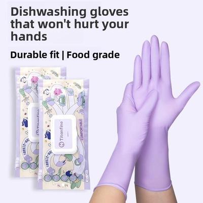 10/30 Pezzi di Guanti da Pulizia Usa e Getta Impermeabili e Resistenti all'Olio per Cucina Lavastoviglie Specifiche per Uso Alimentare