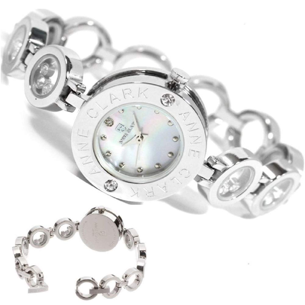 Pair Watch Watch Natural White Shell High Performance Domestically Made Japanese Chronograph Watch SS Moving Stone Bracelet All Stainless Material Set