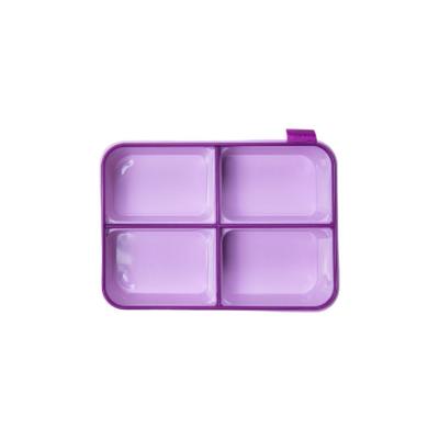 4-Compartment Food Storage Container Purple