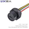 Micro Waterproof Usb 2.0 Connector Type c Data Wire Male Female Circular Socket Plug Pcb Mini Micro Usb Cable Adapter Connector