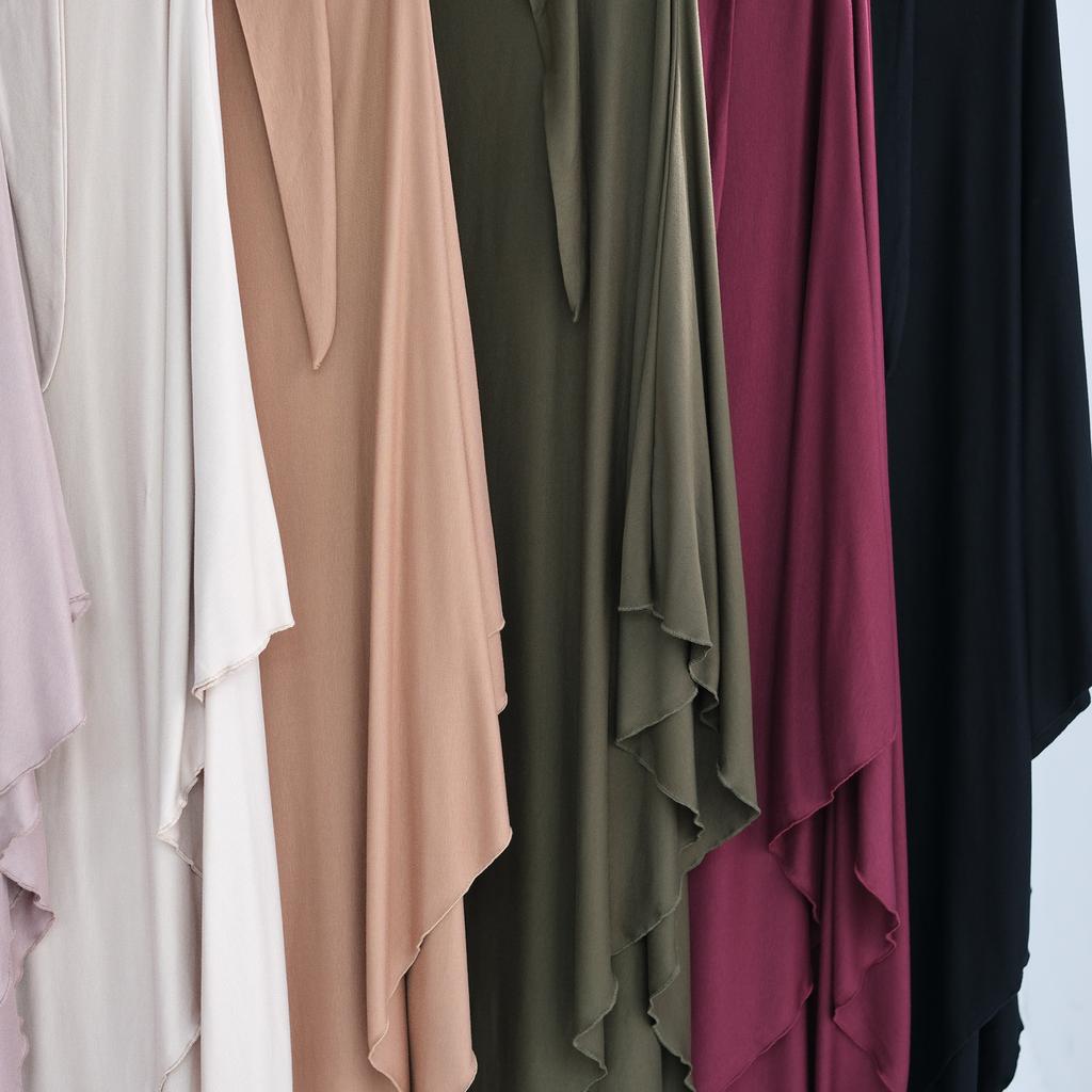 Jersey Cotton Khimar Plain Hijabs Fashion Muslim Hijab Scarf Oversize 138Cm Khimar Islam Headscarf Femme Jersey Hijab Turban