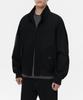 Musinsa Standard Wool Blend Harrington Jacket [Black]