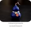 Prosperity and Fortune Ceramic Gourd Tea Pet Ornament for Tea Table and Room Decoration