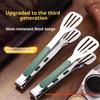 Heavy Duty Non-Slip Stainless Steel Food Tongs for Barbecue Grill Kitchen Accessory Meat Salad Bread Clip Cooking Buffet