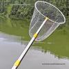 Stainless Steel Telescopic Landing Net with Anti-snag Folding Net Bag and Durable Net Head