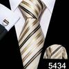 Designer Blue Ties for Men 10 Styles Necktie Pocket Square Cufflinks Set Wedding Dating Party