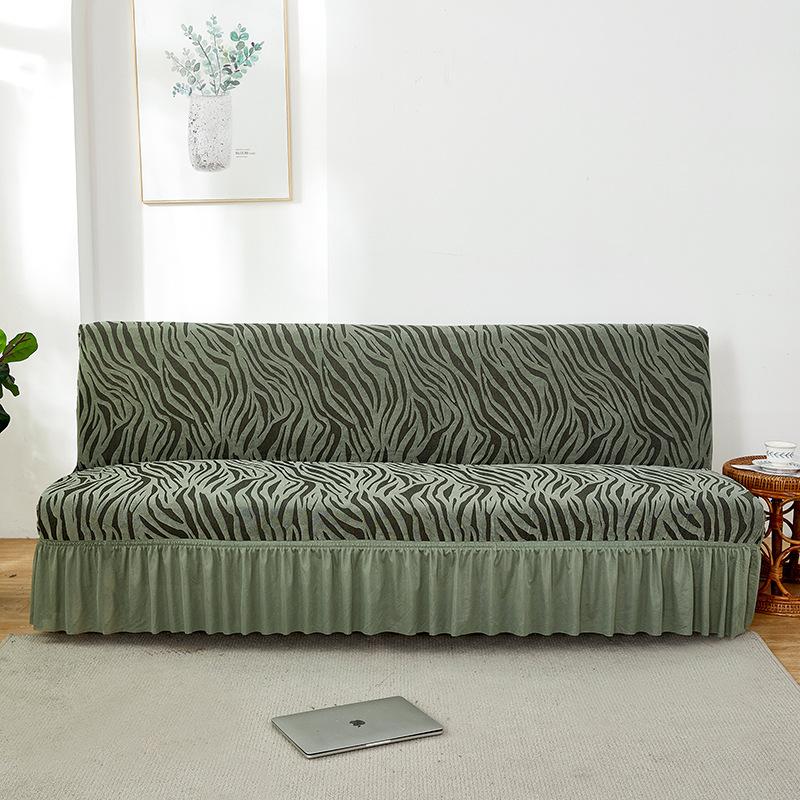 Amazon English Version Armless Sofa Bed Skirt Cationic Winter Thickened Sofa Cover