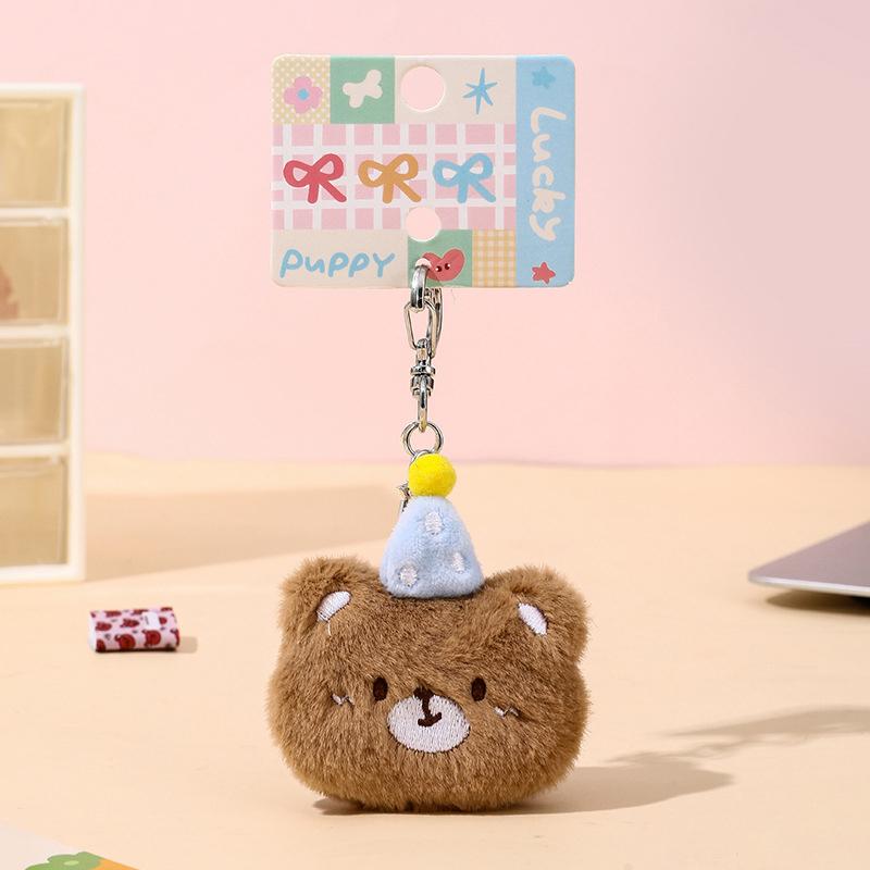 Girl'S Kawaii Pendant Cute Little Animal Figurines Sweet Girlish Doll Accessories Versatile Keychains Pendants