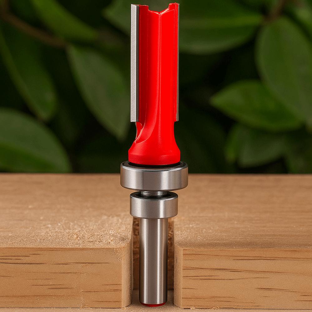 6mm Shank Carbide Router Bit Double Edge Carving Cutter Multi-Size Flush Trim Router Bit  Detailing