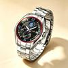 Men's Quartz Watch SKMEI Racing Chronograph Stainless Steel 9346