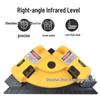 90° Infrared Laser Level: Portable Right-Angle Ground Line Ruler and Handheld Rangefinder