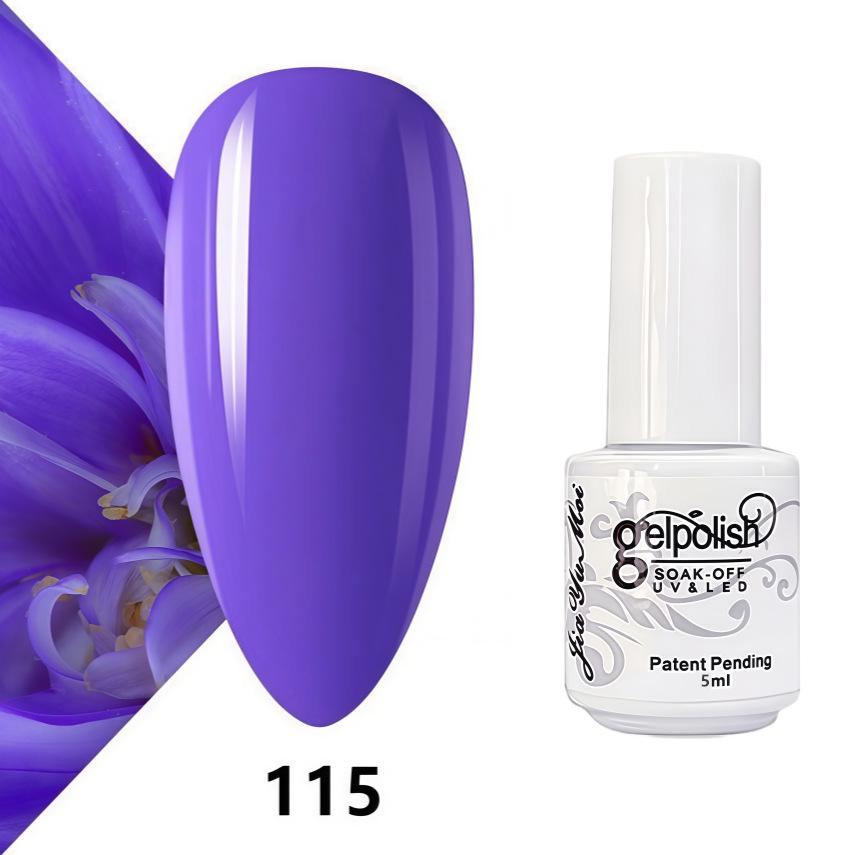GELPOLISH Nail Art Set: Base, Top Coat, Transparent & White Gel Polishes