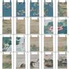 Chinese Ink Style Short Curtain Homestay Restaurant Signboard Teahouse Partition Kitchen Hanging Curtain Noren Decor Drapes