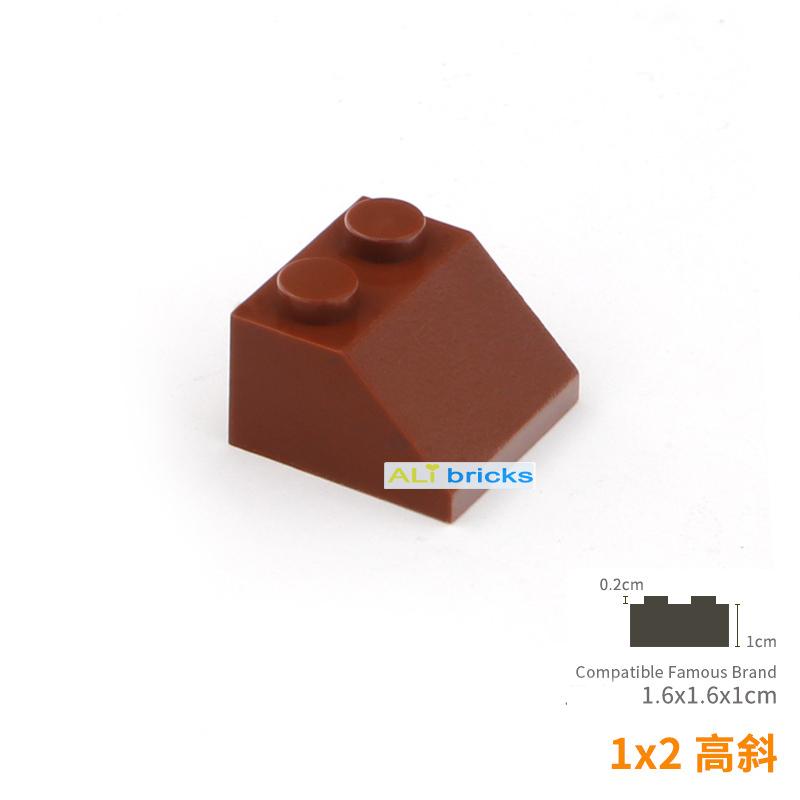 100pcs DIY Building Blocks Thick Figure Bricks Slope 2x2 Educational Creative Size Compatible With Plastic Toys for Children
