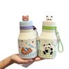 Children's Cartoon Thermos Cup 1011 New Stainless Steel Liner Accompanying Cup Men's and Women's Portable Straw Cup