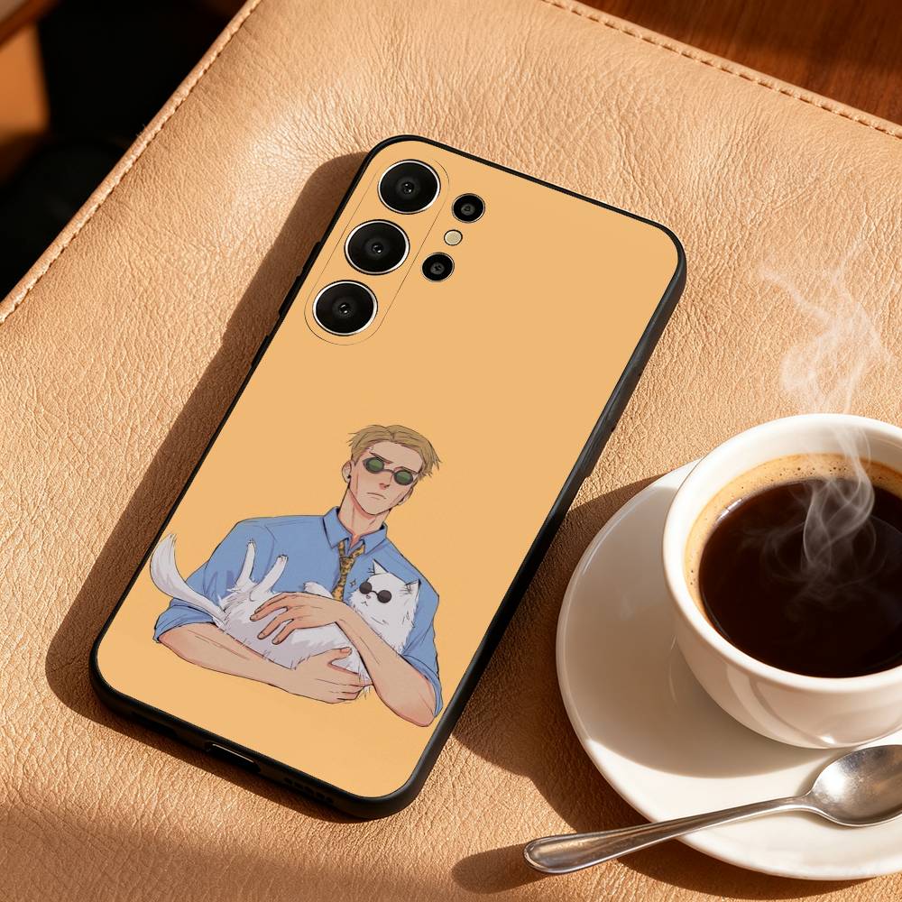 Anime K-Kento N-Nanami Phone Case For Samsung S26,S25,24,23,22,30,21,10,9,Ultra,Plus,Lite,FE Soft Black Case