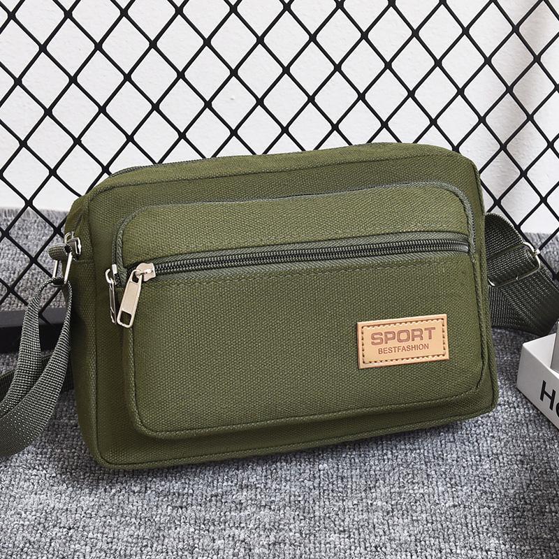 Men's Canvas Waist Bag - Durable Outdoor Sports Pack with High Capacity (Multifunctional Phone Purse for Running/Hiking)