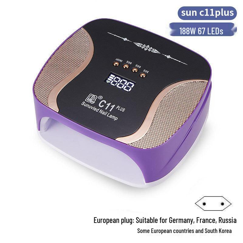 256W High Power UV/LED Dual Light Nail Curing Lamp