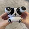 Yousheng Panda Squishes Toy Popping Rotatable Eyes Funny Soft TPR Stress Relief Trick Prop Lovely Animal Fidget Squeeze Toy Kids Gift
