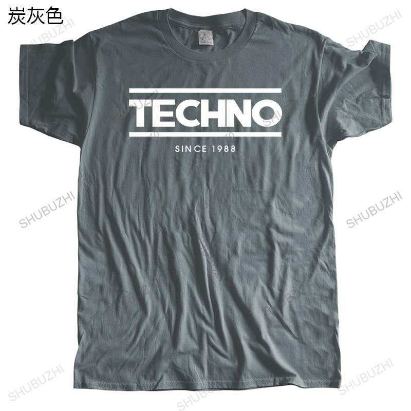 many summer High Quality t shirt short sleeve New Summer Tshirts Detroit Techno 1988 hip hop printed Men Oneck Teeshirt
