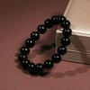 Super God Shine Black Obsidian Bracelet 6-18mm for Men and Women